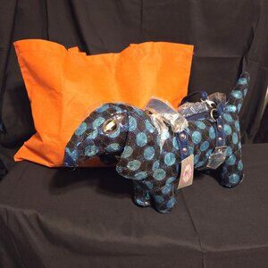 NWT Original By Sharif Rare, Designer, Blue Dog, Handbag Sequin